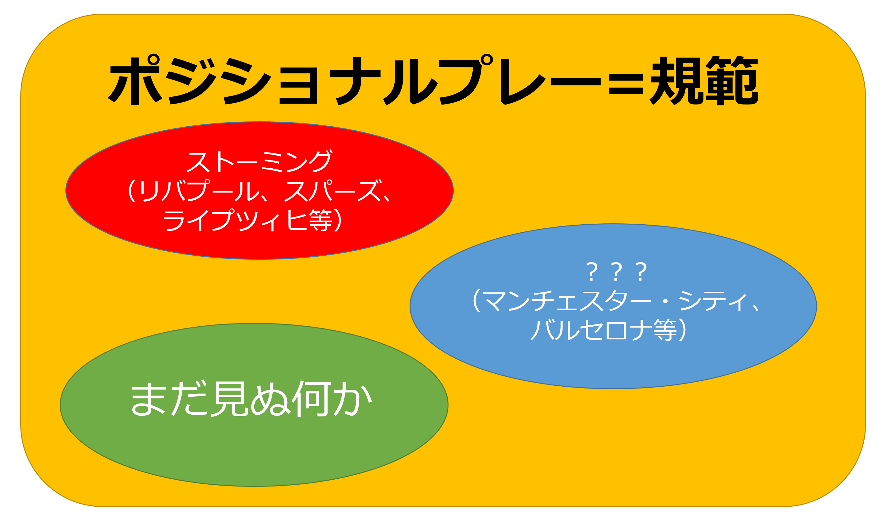 現代サッカーの最前線 ポジショナルプレーとストーミングとは どーにゃlab ニッチなことを幅広く